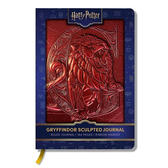 Harry Potter Sculpted Gryffindor Journal with Wand Pen and Broom Pencil - Picture 4 of 10